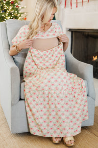 NURSING COLLECTION: Falling In Love Cream Maxi Dress