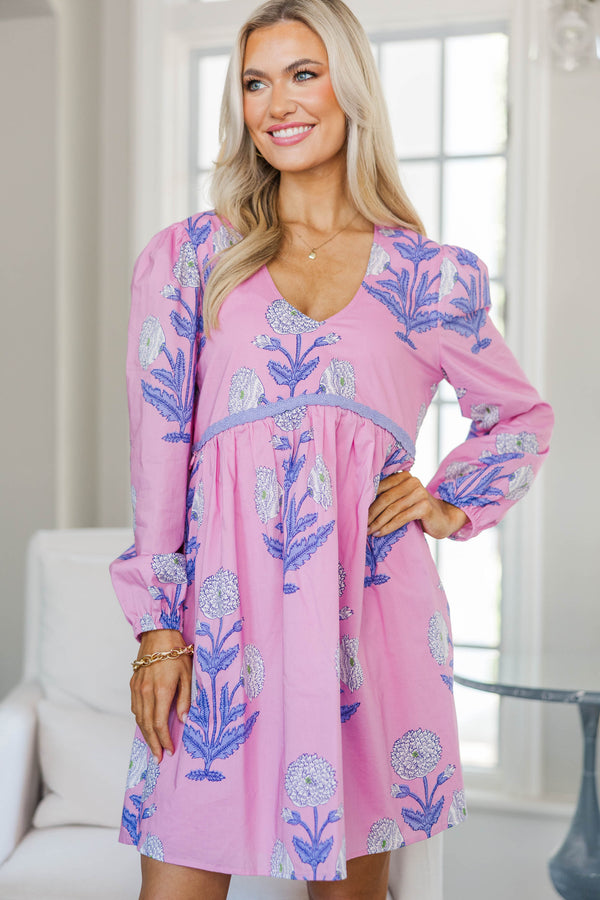 NURSING COLLECTION: Close By Me Pink Floral Dress