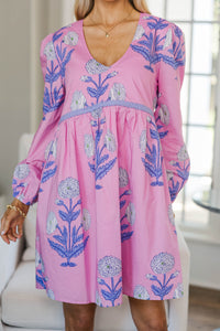NURSING COLLECTION: Close By Me Pink Floral Dress