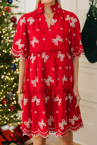 NURSING COLLECTION: Feeling Your Best Red Babydoll Dress