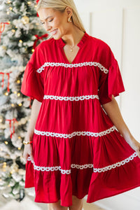 NURSING COLLECTION: Just Can't Lose Red Babydoll Dress