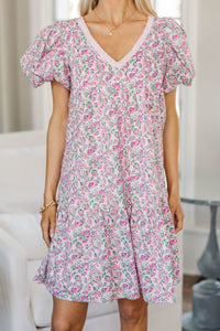 NURSING COLLECTION: Tell Your Story Pink Chintz Dress