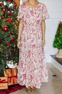 NURSING COLLECTION: All In The Air Red Toile Dress
