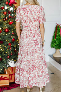 NURSING COLLECTION: All In The Air Red Toile Dress