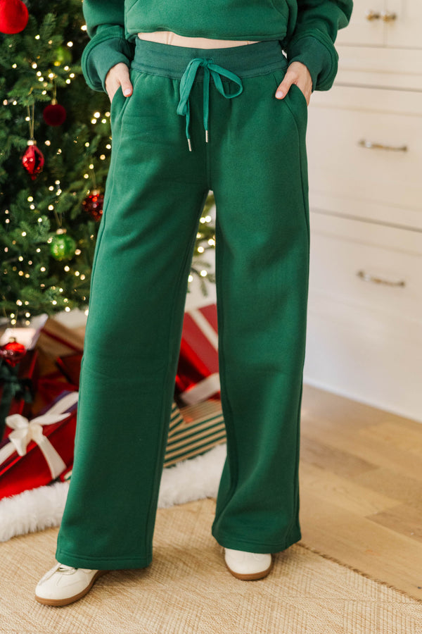 NURSING COLLECTION: Love In Every Layer Emerald Sweatpants
