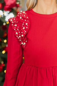 NURSING COLLECTION: In This Moment Red Blouse