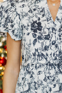 NURSING COLLECTION: Perfect For You Black Toile Midi Dress