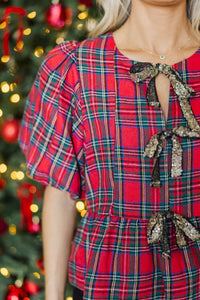 NURSING COLLECTION: Sweet Intentions Red Plaid Blouse