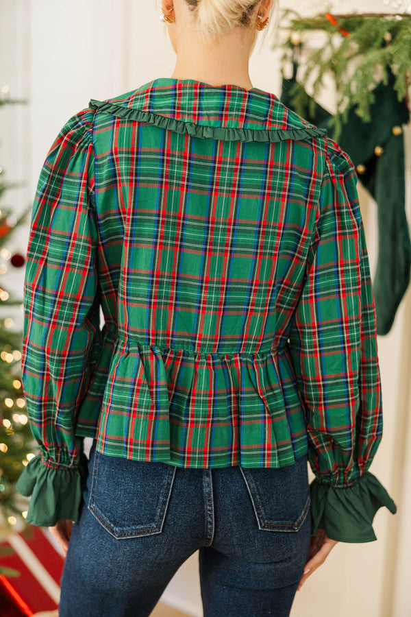 NURSING COLLECTION: Stay With Me Emerald Bow Blouse