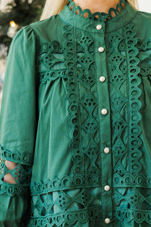NURSING COLLECTION: My Favorite Chapter Emerald Mini Dress