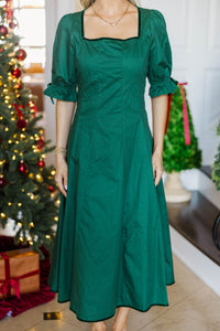 NURSING COLLECTION: Made To Love Emerald Midi Dress