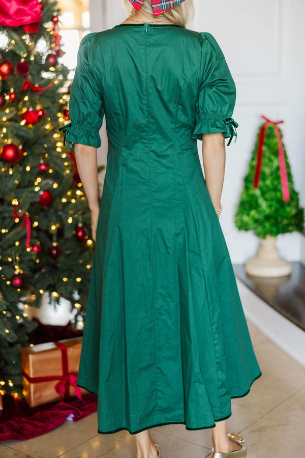 NURSING COLLECTION: Made To Love Emerald Midi Dress