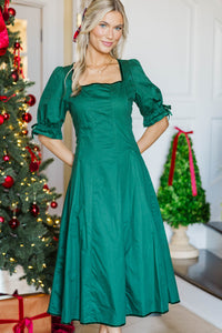 NURSING COLLECTION: Made To Love Emerald Midi Dress