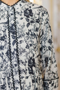 NURSING COLLECTION: Always The One Black Toile Shift Dress