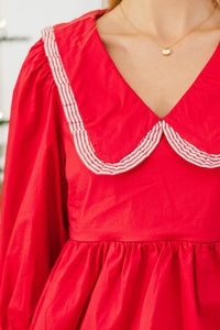 NURSING COLLECTION: It's Your Time Red Blouse