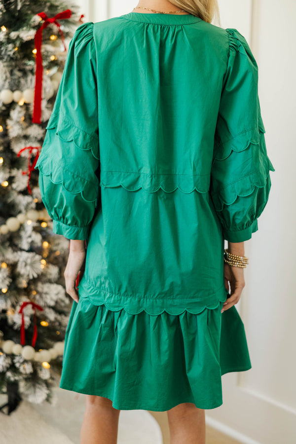 NURSING COLLECTION: All I Wanted Emerald Mini Dress