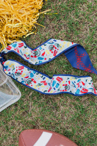 Saturday Silks: Knot Your Average Blue Purse Scarf