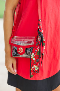 Perfect Pairing Red Clear Purse