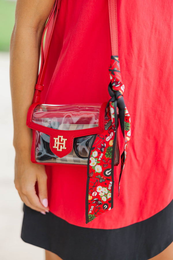 Perfect Pairing Red Clear Purse