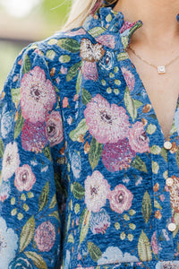 Sweet Little Things Navy Ditsy Floral Dress