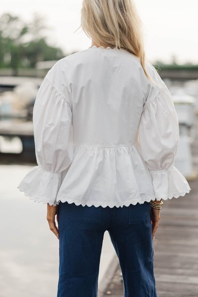 The Anna Marie White Pleated Blouse – Shop the Mint The Anna Marie White Pleated Blouse – Shop the Mint