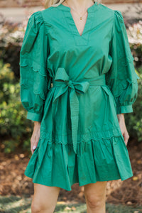 Sweet Breeze Emerald Babydoll Dress