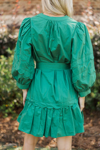 Sweet Breeze Emerald Babydoll Dress
