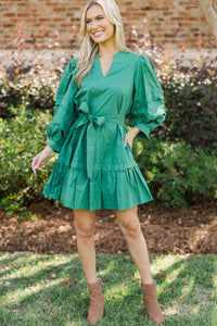 Sweet Breeze Emerald Babydoll Dress