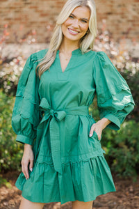 Sweet Breeze Emerald Babydoll Dress