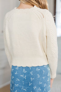 Girls: Wishing You The Best Cream Sweater