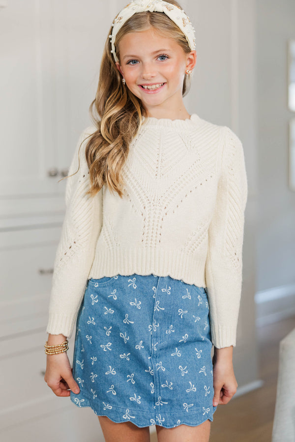 Girls: Wishing You The Best Cream Sweater