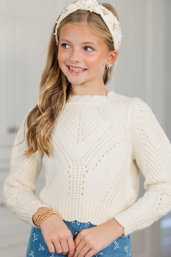 Girls: Wishing You The Best Cream Sweater