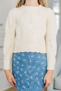 Girls: Wishing You The Best Cream Sweater