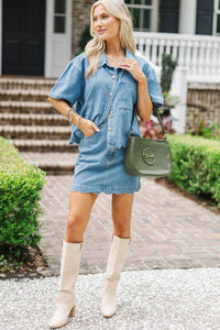 I'll Be Yours Blue Denim Blouse