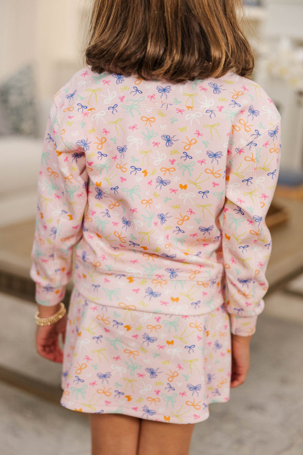 Girls: A Lot To Love Pink Bow Pullover