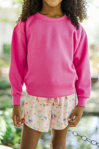 Girls: A Lot To Love Fuchsia Pullover