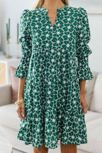 NURSING COLLECTION: In Your Happy Place Green Eyelet Dress
