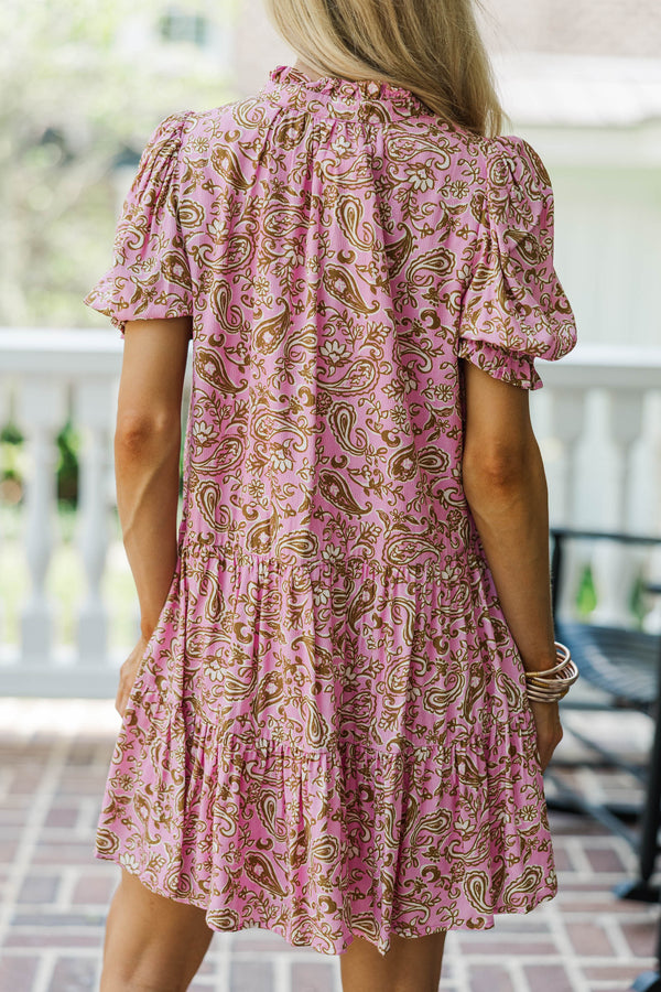 Pressed Petals Pink Ditsy Floral Dress