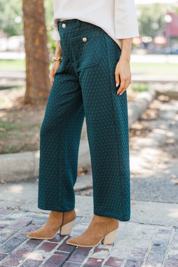 Follow Me To Forever Hunter Green Pants