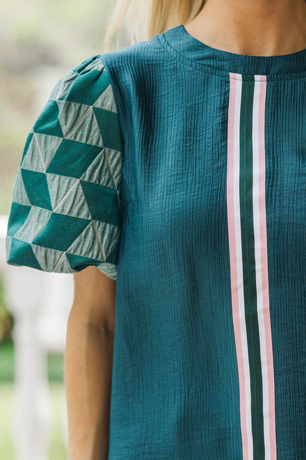 Worn Well Green Blouse