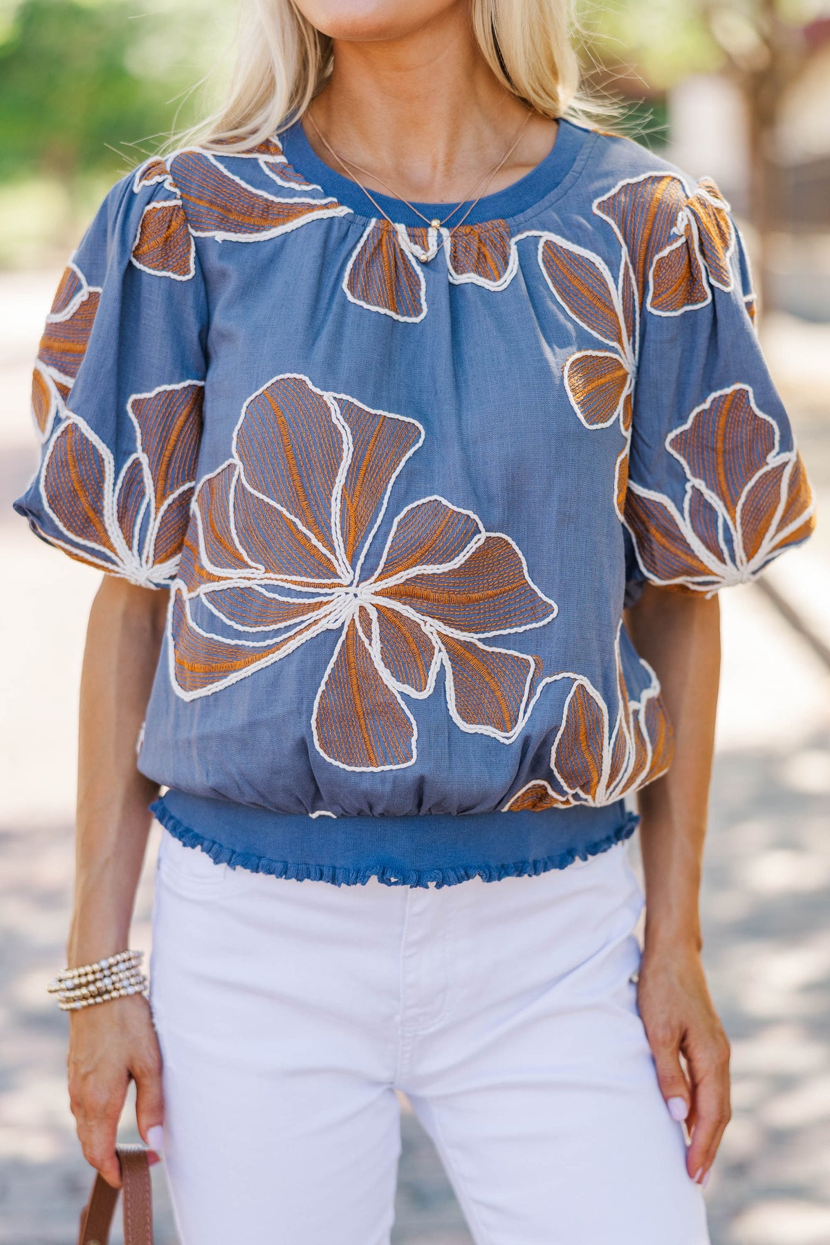 Styled In Stems Blue Floral Blouse – Shop the Mint