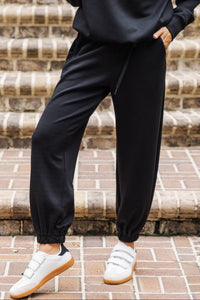 Walk Me Through It Black Trousers