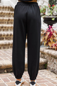 Walk Me Through It Black Trousers