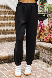 Walk Me Through It Black Trousers