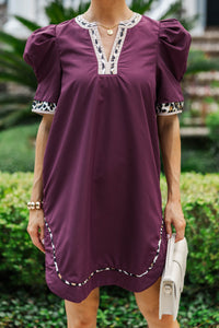 Pretty Paradise Plum Purple Dress
