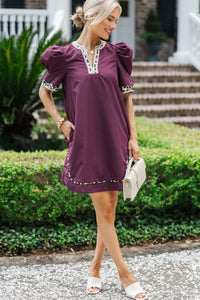 Pretty Paradise Plum Purple Dress