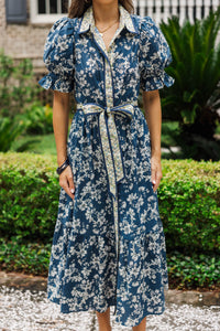 Ray of Sunshine Navy Multi Floral Dress