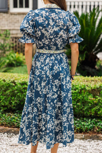 Ray of Sunshine Navy Multi Floral Dress