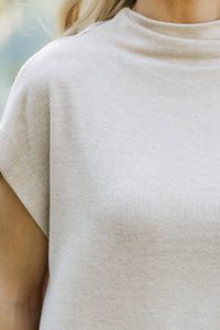Sweet Like Honey Oatmeal Blouse