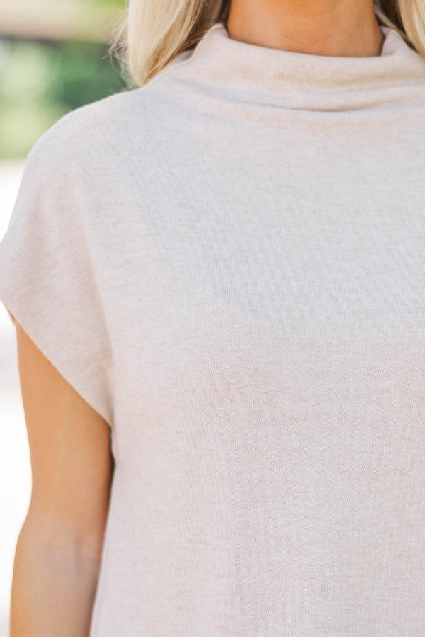 Sweet Like Honey Oatmeal Blouse